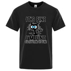 Men's High Quality T-shirt Cotton Blend Funny Cool Cat Printed T-shirt Casual Men Short Sleeve T-shirt for Men T-Shirt Male Top - Matrix Studios