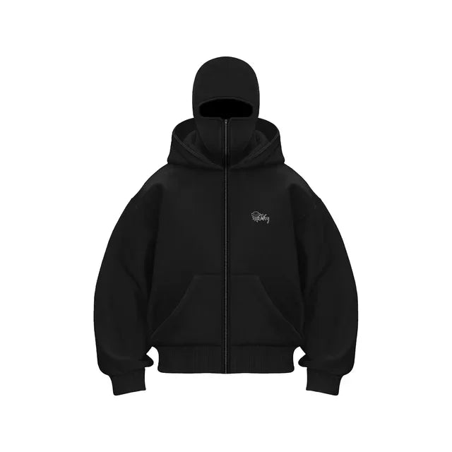 2025 New Hoodie Mens Loose Hooded Zipper Jacket Gothic Star Fashion Punk Y2k Hip Hop Harajuku Clothing Men Sweatshirts Oversized - Matrix Studios