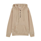 European and N Women's Long-sleeved Loose Casual Hooded Drawstring Pocket Hoodie - Matrix Studios