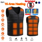 16 Areas Heated Vest Heating Men Warm Waistcoat Women Heat Jacket Winter Constant Heating Vest (Not Included The Power Bank) - Matrix Studios
