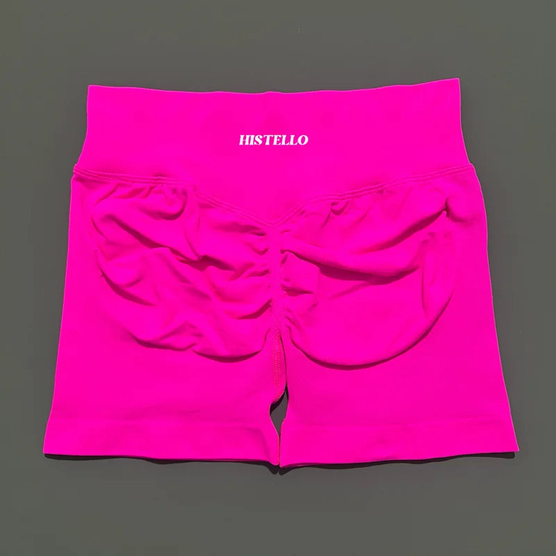 HISTELLO Impact Shorts Df Substitute High Waist Women Yoga Workout Shorts Seamless Leggings Stretch Fitness Gym Running Shorts - Matrix Studios