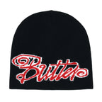 Y2K Letter Butter Knit Hats Skullies Beanies Autumn Winter Warm Hat Men Women Hip Hop Quality Skiing Cap Cycling Windproof New
