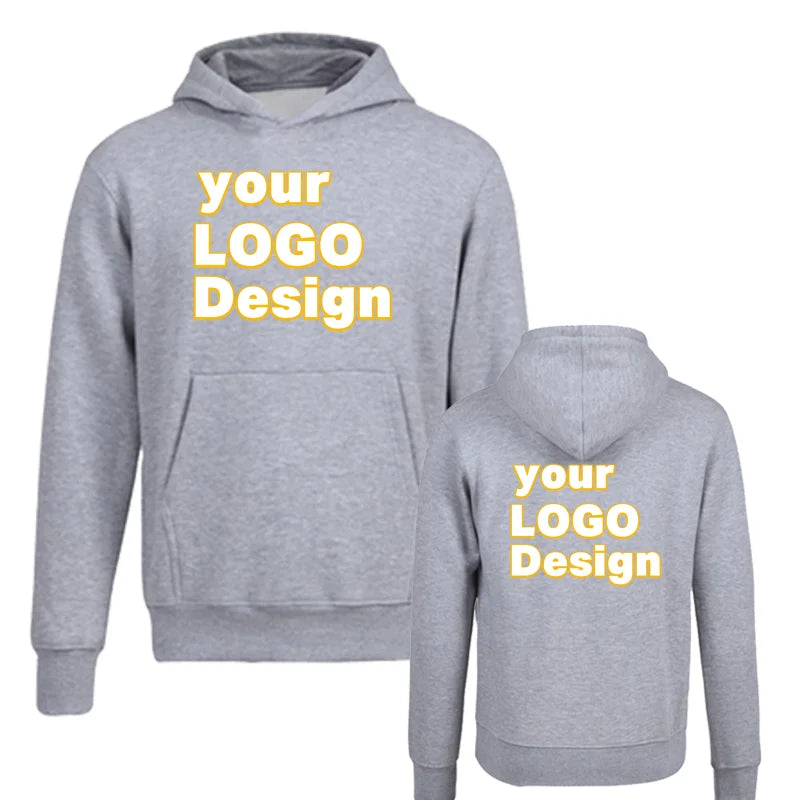 Custom Hoodies DIY Text Logo Image Print High Quality Hoodie Customized Sport Casual Sweatshirt Personalized Christmas Gift - Matrix Studios