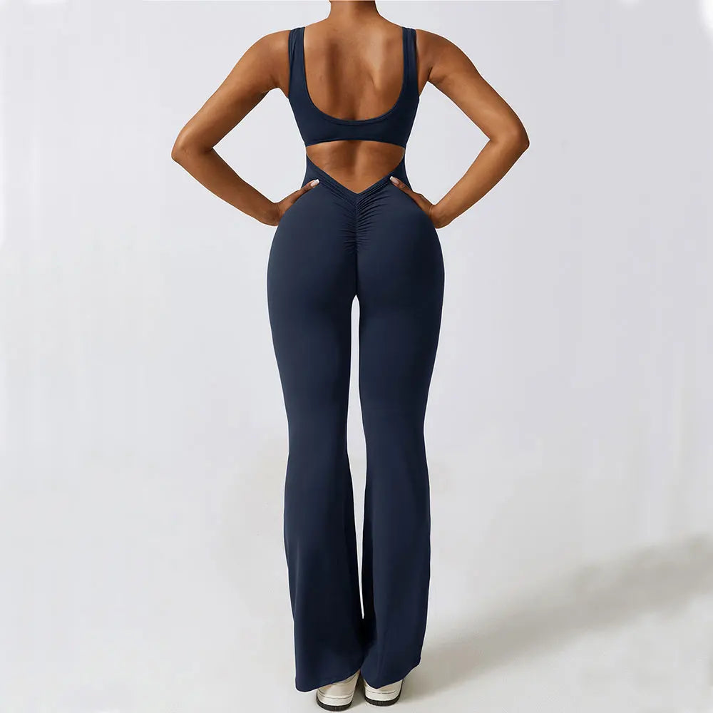 New Gym Set Women Training Yoga Suit Sportswear Women Sports Jumpsuit Fitness Rompers Stretch Female Push Up Workout Bodysuits - Matrix-studios.com