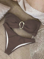 "2026 Sexy Bandeau Push-Up Bikini Set - Brazilian Thong Swimwear for Women" - Matrix-studios.com