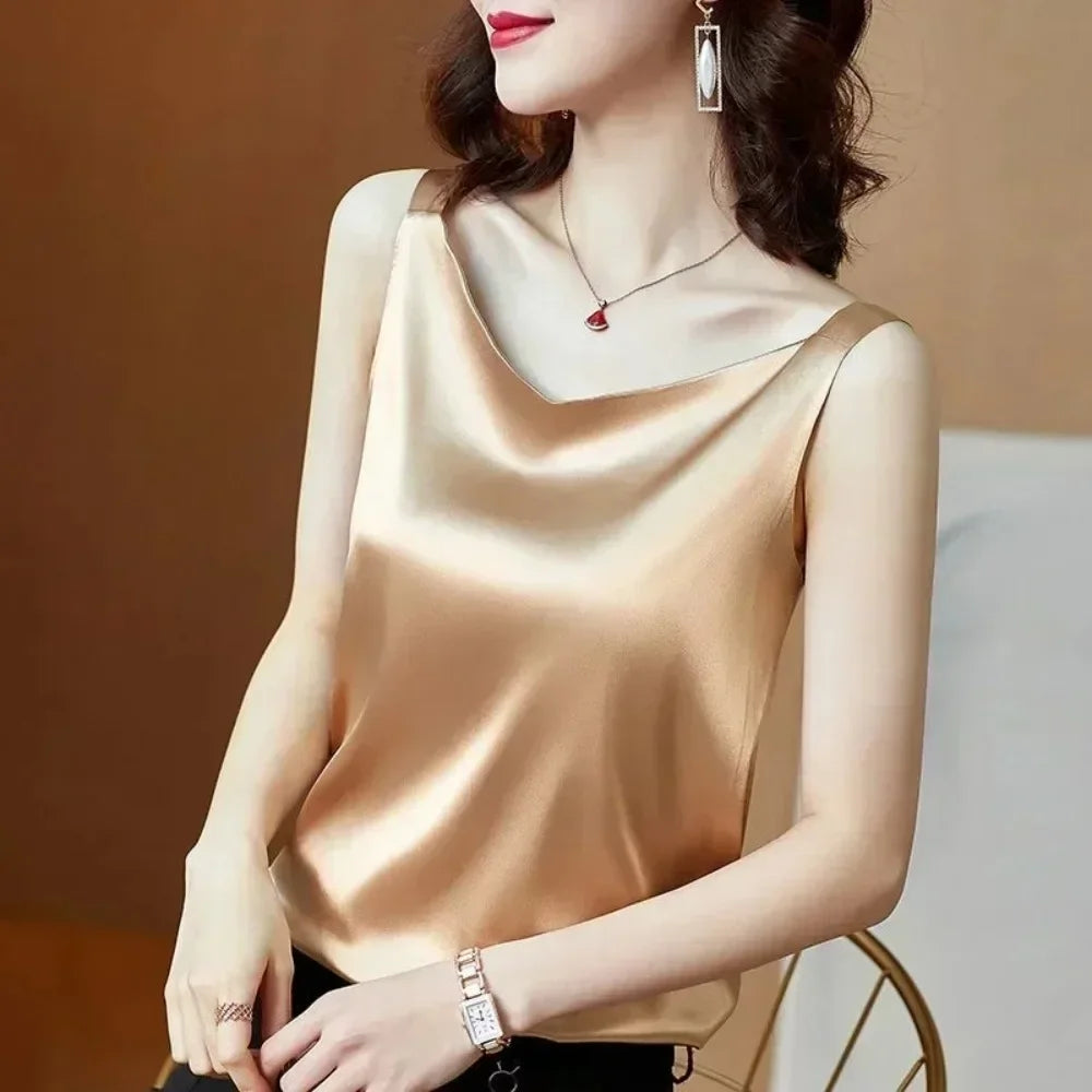 Korean Silk Women Blouses Shirt Woman Satin Blouse Tops Women Satin Lace Embroidery Blouse Top Woman V-neck Printing Shirts Tops - Matrix-studios.com