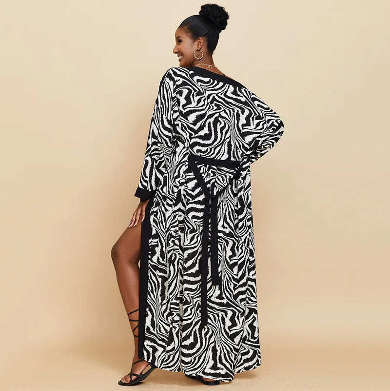 2026 Women Swimsuit Beach Cover Up Dress Sleeve Kaftan Beach Tunic Long Pareos Bikinis Cover Ups Summer Robe Plage Beachwear - Matrix Studios