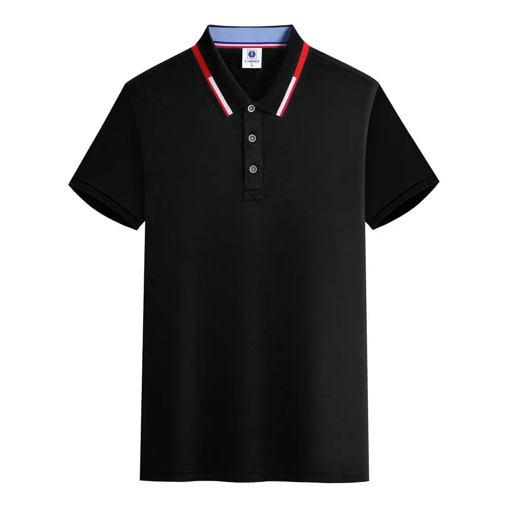 Summer Casual Short-sleeved Polo Shirt POLO Shirt Personal Company Customization Embroidery Printing Personalized Design Top - Matrix-studios.com