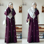 Luxury Dubai Butterfly Embroidery Abaya Muslim Women Modest Dress Islamic Femme Vacation Outfit 2025 Fashion Turkey Kaftan Robe - Matrix-studios.com