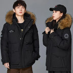 2026 Winter Mens Hooded Fur Collar Duck Down Coats High Quality Waterproof Coats Fashion Parkas Male Casual Warm Down Jackets - Matrix Studios