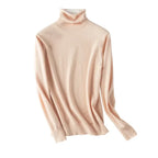 Autumn Winter Sweater Turtleneck Slim Fit Basic Pullovers 2025 Fashion Korean Knit Tops Bottoming Womens Sweater Stretch Jumpers - Matrix Studios