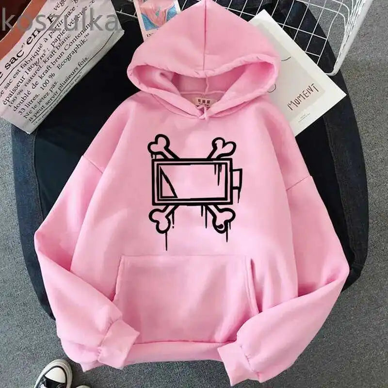 New men's and women's autumn and winter fleece hoodie  Murder Drones print foreign trade leisure sports hoodie trendy men's Y2K - Matrix Studios