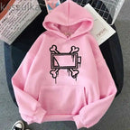 New men's and women's autumn and winter fleece hoodie  Murder Drones print foreign trade leisure sports hoodie trendy men's Y2K - Matrix Studios