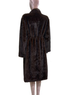 Lautaro Winter Long Black Luxury Elegant Stylish Thick Warm Fluffy Hairy Soft Faux Mink Fur Coat Women Stand Collar Sashes 2023 - Matrix Studios