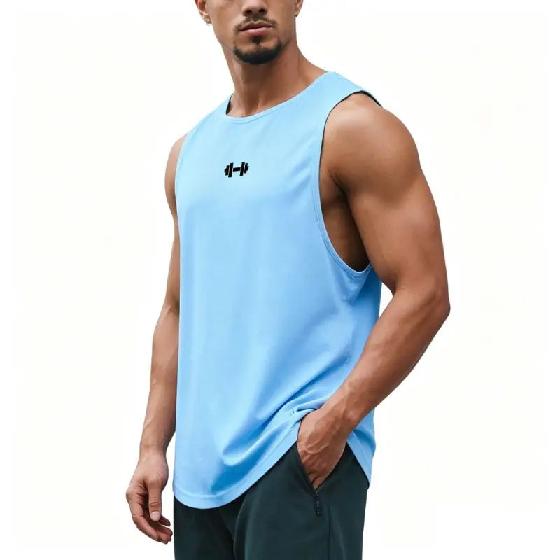 Summer Men's Gym Tank Top Fitness Training Clothing Quick-drying Loose Bodybuilding Sleeveless Shirt Men Fashion Basketball Vest - Matrix Studios
