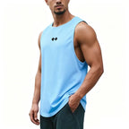 Summer Men's Gym Tank Top Fitness Training Clothing Quick-drying Loose Bodybuilding Sleeveless Shirt Men Fashion Basketball Vest - Matrix Studios