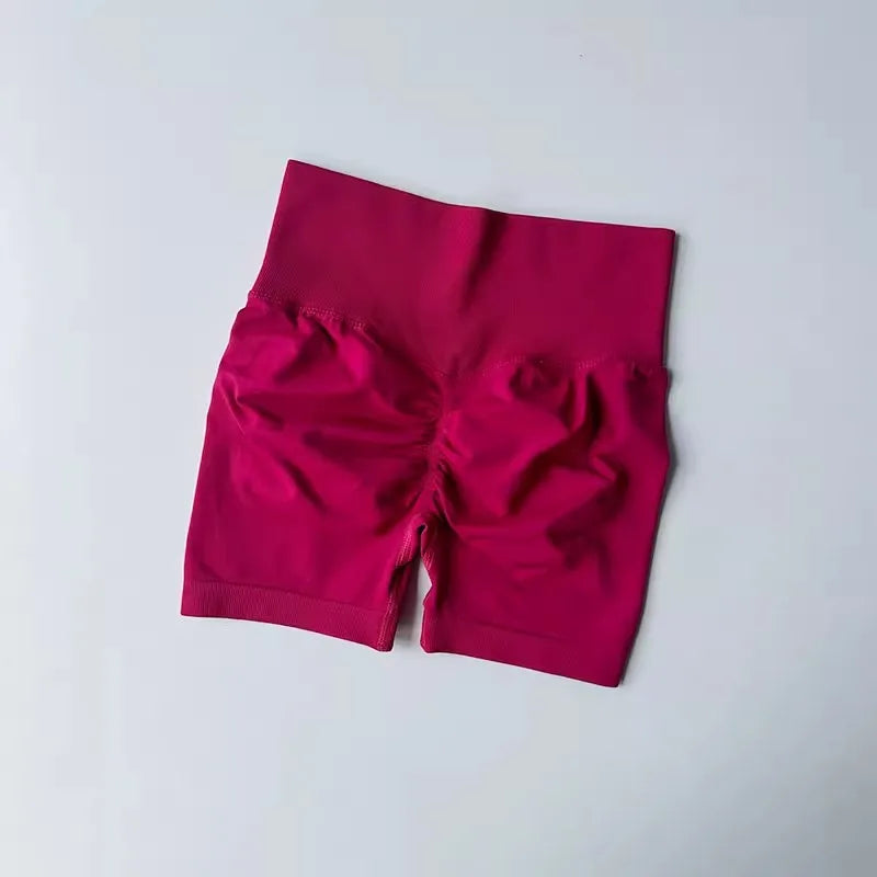 Summer High-Waist Women's Yoga Shorts Breathable Fitness Butt Lift Sports Running Shorts Cycling Push-Up Workout Gym Shorts - Matrix Studios