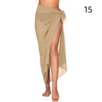 Summer Sexy Beach Skirts Women Beach Wear Chiffon Beach Wrap Skirt Towel Long Sarong Cover Up Sexy Bikini Scarf - Matrix Studios
