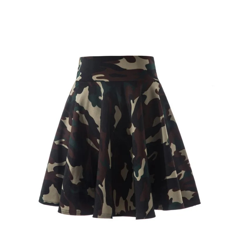 2025 Flared Skirts Women's Basic Shorts Skirt Fashion Versatile Black Casual Mini Skater Medium Pleated Fluffy Skirt Plus Size - Matrix-studios.com