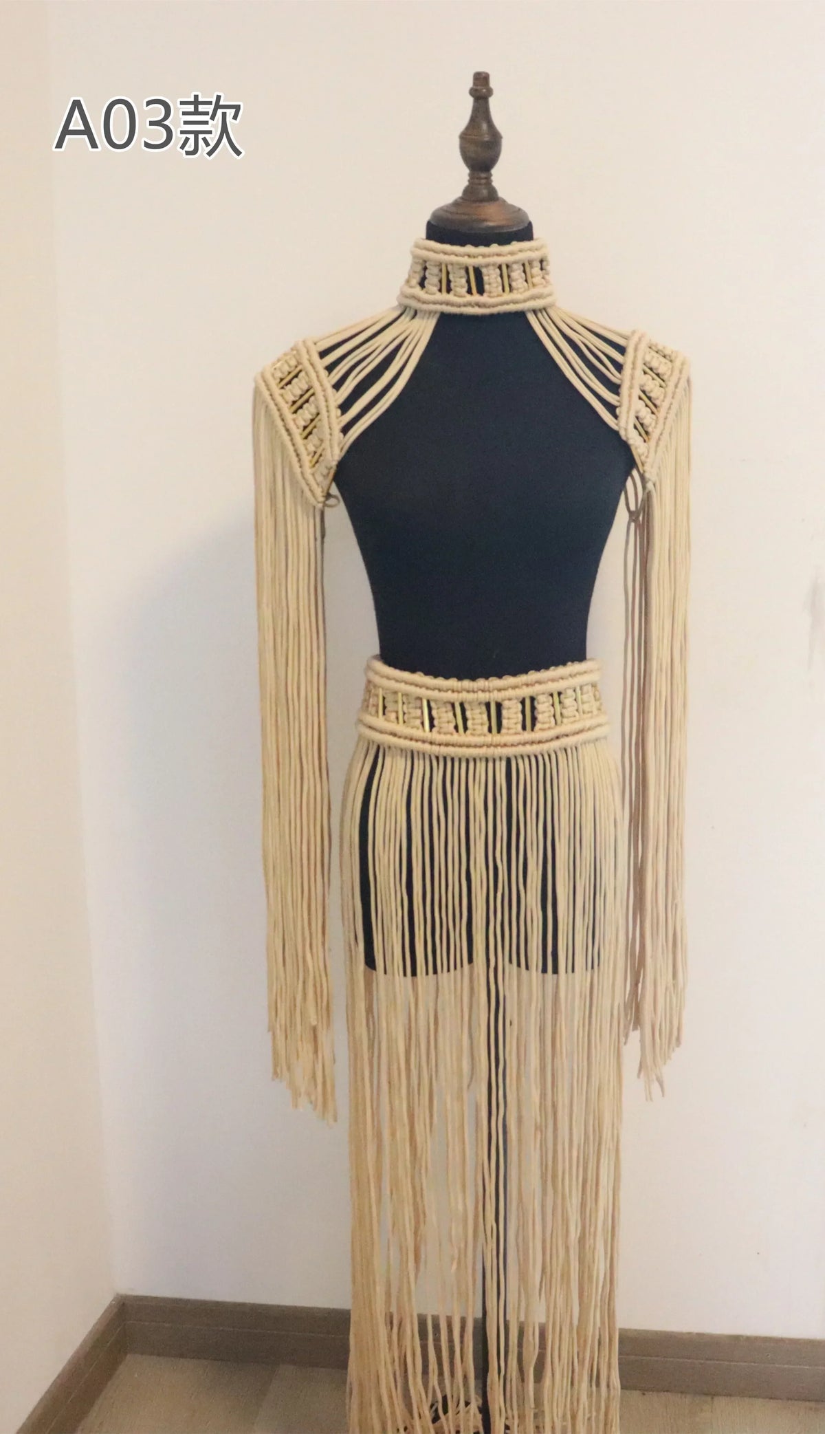 Leosoxs Hand Crochet Knitted Women Bikini Cover Ups Summer Holiday Tassel Beach Bathing Suit Sexy Hollow Out Skirts Matching Set - Matrix Studios