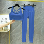 TRY TO BN Yoga Set 2 Piece Sport Bra High Waist Leggings Women's Tracksuit Fitness Tummy Control Squat Proof Workout Gym Clothes - Matrix-studios.com
