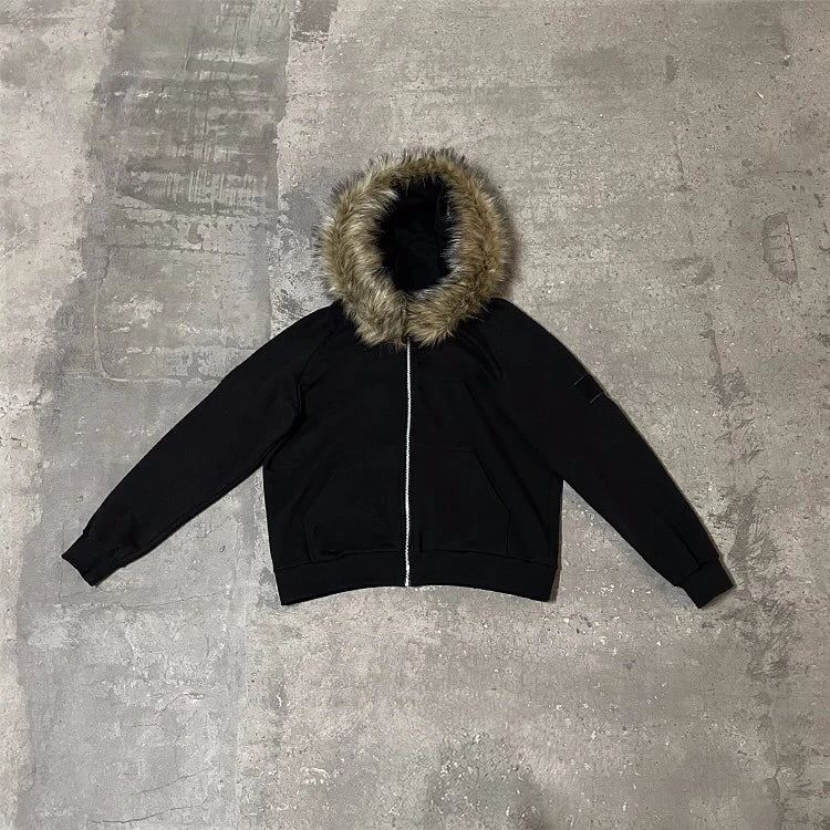 Streetwear Y2K Zip up hoodie Grunge Goth Aesthetics Graphic Print Retro Punk Clothes Oversized Hip Hop Zipper Hoodie sweatshirt