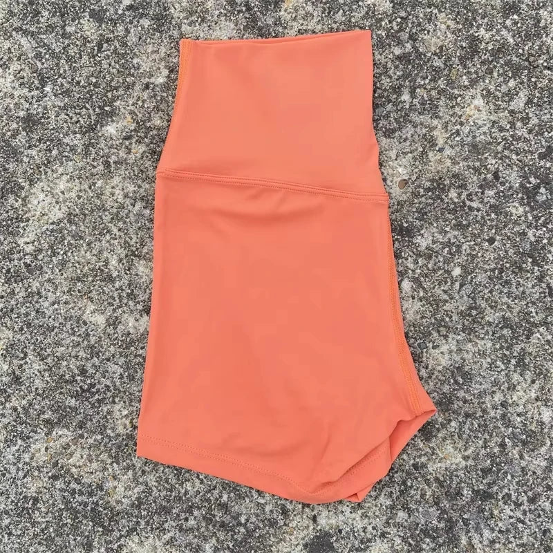 Sexy Solid Color High Waist Athletic Yoga Short Leg Cycling Women Fitness Sport Short Comprehensive Training Jogging Squat Proof - Matrix Studios