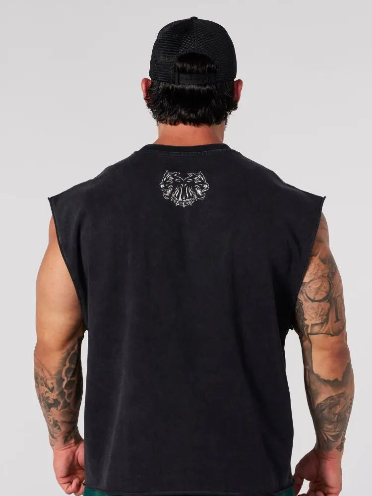 Chaozhou brand hot sales high street American retro washable old vest boys summer ins Chaozhou brand sports pure cotton sleevele - Matrix Studios