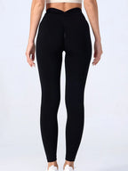 Seamless High Waist Sports Pants, Peach Hip Lift Back, V-Fold, Fitness Pants - Matrix-studios.com