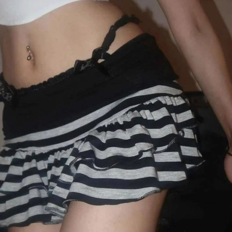 Cute and Sweet Millennium Spicy Girl Mini Skirt Elegant Retro Fashion Harajuku Skirt Subcultural Fashion Women's Slimming Skirt - Matrix-studios.com