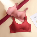 Jelly Support Seamless Bra For Big Breasts, Slim Fit, Push-up Anti-sagging, Wire-free Underwear, Sports Bra, Breathable - Matrix Studios