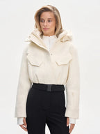 Faux Fur Patchwork Ski Jumpsuit Women Detachable Hoodie Long Sleeves Belts Zipper Warm Skiwear Female 2025 Winter Warm Rompers - Matrix Studios