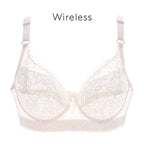 Women's Sexy Lace Wireless Push Up Bra Sexy Wire Free Bras For Women Plus Size 75-105 B C D Thin Cup Bralette Lingerie Intimates - Matrix Studios