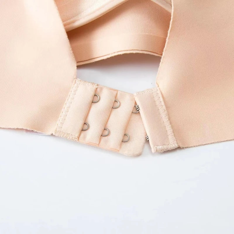 3Pcs/Set Seamless Bras For Women Non-wire Push-Up Bra Glossy Deep V Underwear Fixed 3/4 Cup Comfort Daily Wear Lingerie S-XXL - Matrix Studios