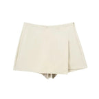 MUJER 2025 Asymmetric Skort For Women Black High Waist Mini Skirt Shorts Women Casual Bermuda Shorts Woman Summer Skirt Shorts - Matrix-studios.com