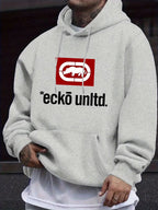 Men's Hoodie with Graphic "Ecko Unlimited" - Casual Sweater Long Sleeves Regular Fit Autumn/Winter Casual Hoodie - Matrix Studios