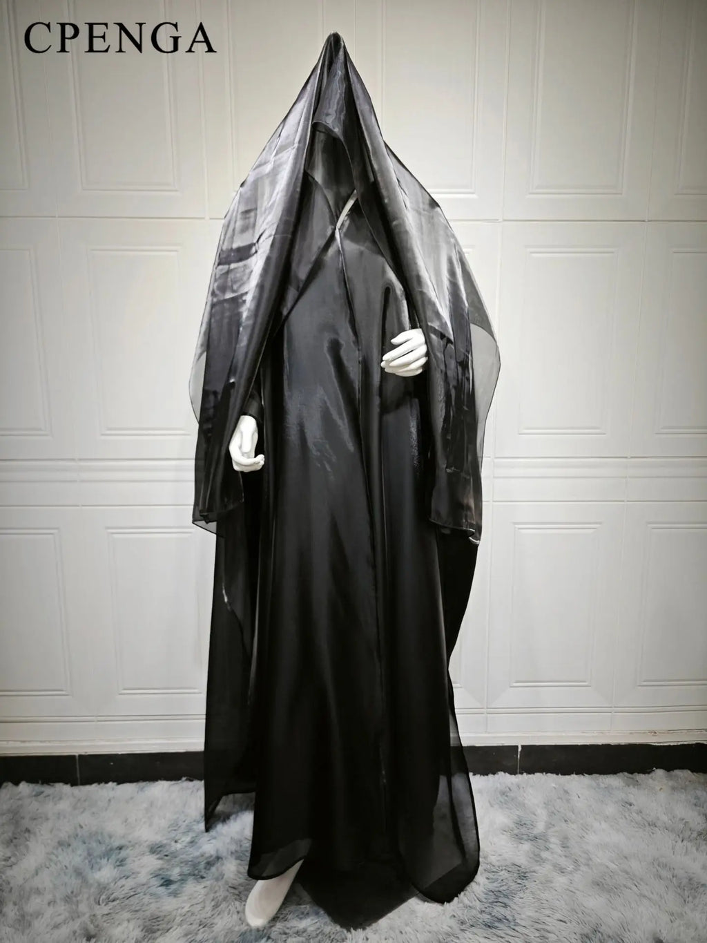 Elegant Arabic Satin Abaya Dress with Hijab Eid Muslim Women Modest Cardigan Islamic Vacation Outfit New in Turkey Kaftan Robe - Matrix-studios.com