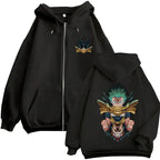 Japan Anime My Hero Academia Zip Up Hoodies Harajuku Fashion Manga Vintage Sweatshirt Men Women Fleece Oversized Tracksuit Coats - Matrix Studios