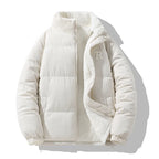 New Winter Men Reversible Corduroy Down Jackets Stand Collar Warm Parkas Fashion Male Casual Thicker Coats Man Slim Jackets 3XL - Matrix Studios