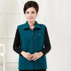 Polar Fleece Coat For Women's Vest Autumn Sleeveless Vests For Women Jacket Fashion Zipper Casual Waistcoat Female - Matrix Studios