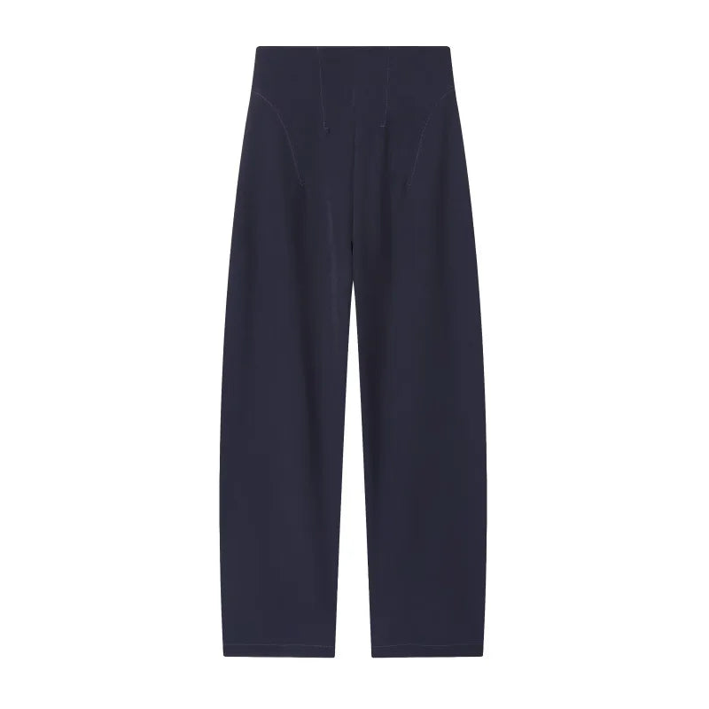ETJ 2025 women's new fashion design three-dimensional cut high collar slim suit jacket & matching casual trousers - Matrix-studios.com