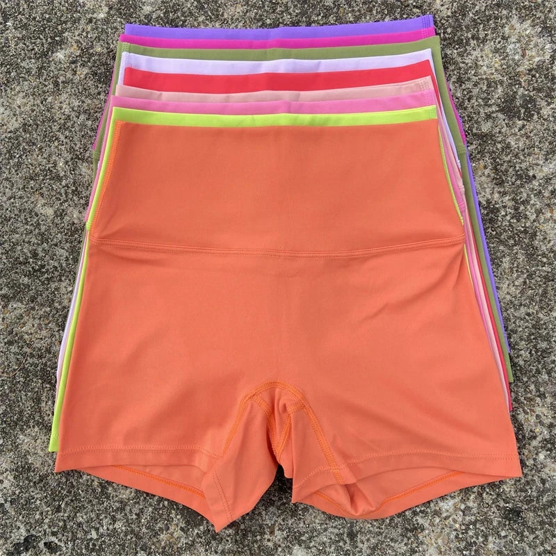 Sexy Solid Color Women Fitness Sport Short High Waist Athletic Yoga Short Leg Cycling Comprehensive Training Jogging Squat Proof - Matrix Studios