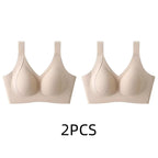 1/2PCS Women's Seamless Underwear, Thin Style, Large Breasts, Small Breasts, No Wires, Pull-up And Anti-sagging Large Size Bra - Matrix Studios