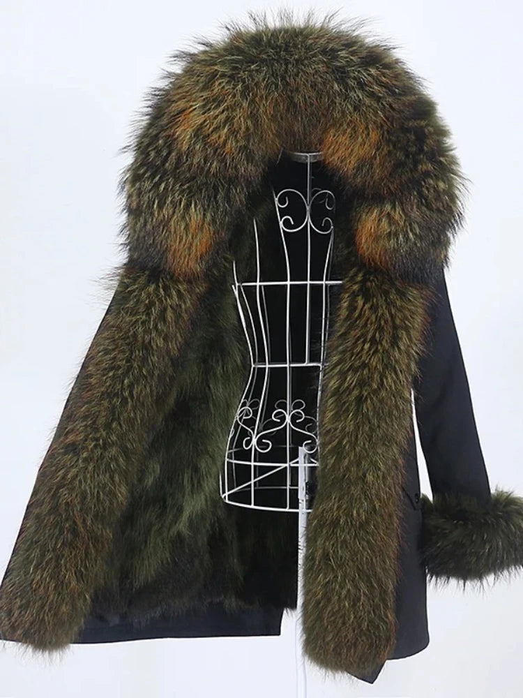 OFTBUY Winter Jacket Women Long Parka Real Fox Fur Coat Natural Raccoon Fur Collar Hood Thick Warm Streetwear Parkas New - Matrix Studios