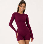 3 Pieces Gym Set Woman Seamless Short Sleeve Top Scrunch Gym Shorts Sport Strappy Bra Bodysuit Workout Suits Gym Clothes - Matrix-studios.com