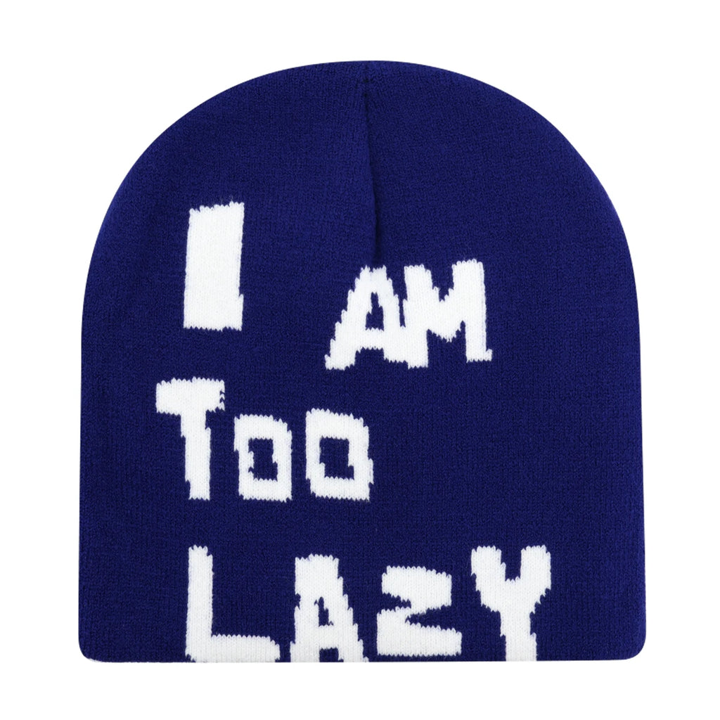 Y2K Letter Butter Knit Hats Skullies Beanies Autumn Winter Warm Hat Men Women Hip Hop Quality Skiing Cap Cycling Windproof New