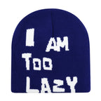 Y2K Letter Butter Knit Hats Skullies Beanies Autumn Winter Warm Hat Men Women Hip Hop Quality Skiing Cap Cycling Windproof New