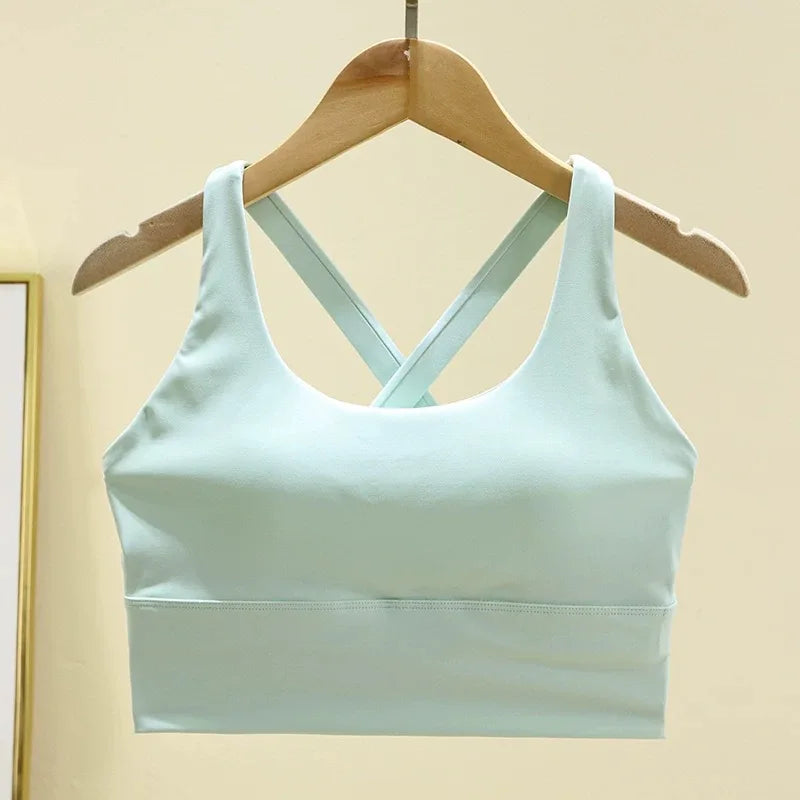 Shockproof High-Intensity Exercise Fitness Bra All-In-One Cup Running Gathered Yoga Beauty Back Breathable Sports Bra for Women - Matrix Studios