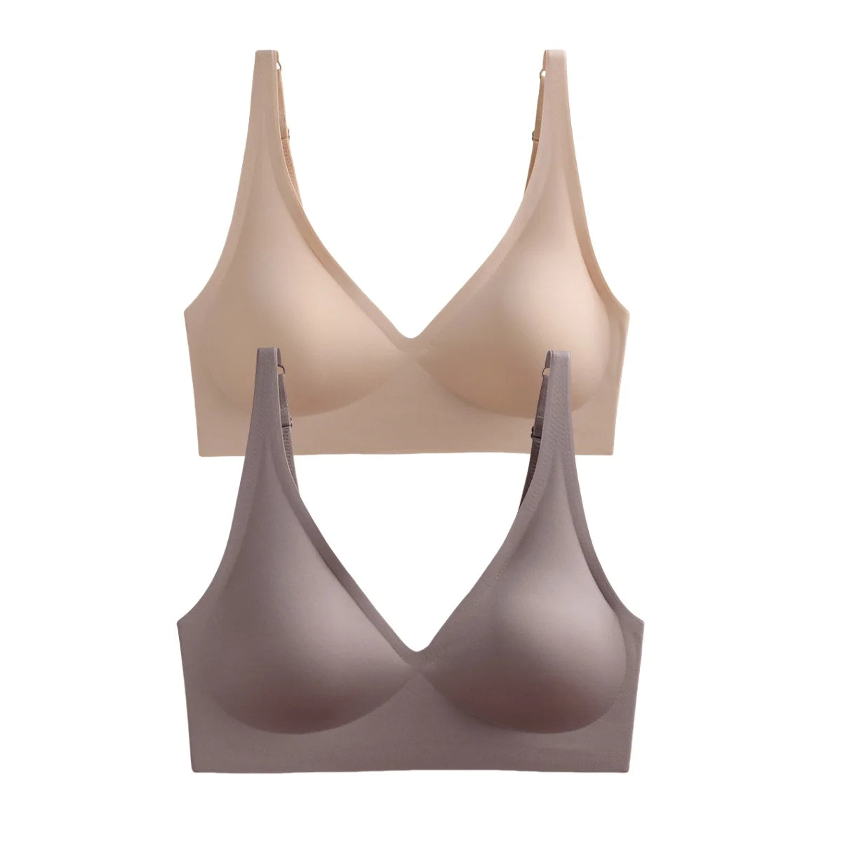 2Pcs/Set Seamless Bras For Women Wireless Underwear Push Up Bralette Soft Padded Deep V Sexy Lingerie Sleepwear Intimates S-3XL - Matrix Studios