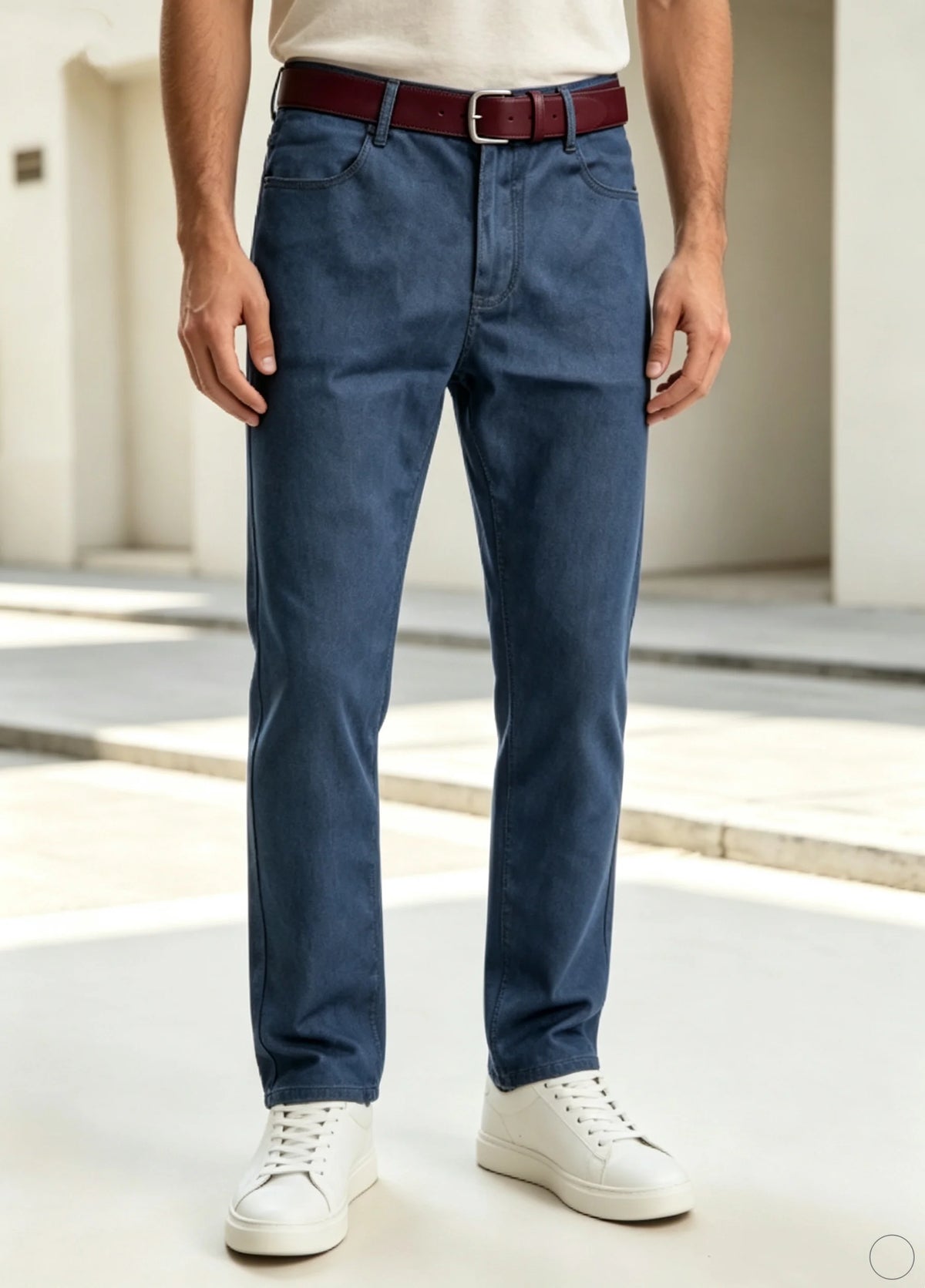 2026 New Light Luxury Business Comfortable Men's Jeans, High-End Blue and Black Casual Versatile Pants Straight Leg Men's Pants - Matrix Studios